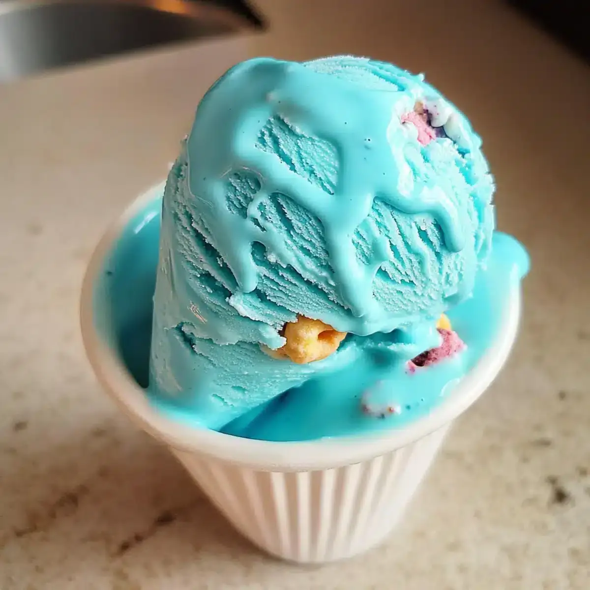 Blaue Mond Eiscreme