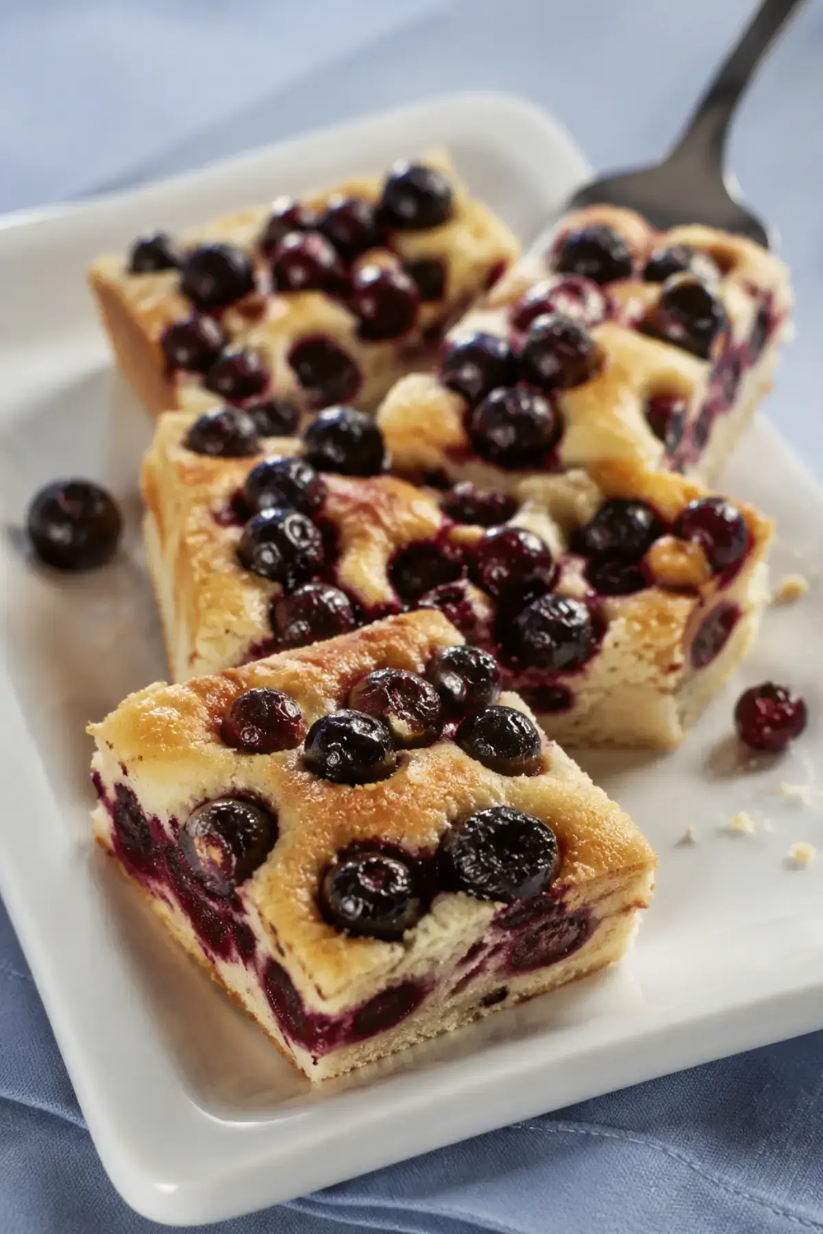 Blechkuchen mit roten Trauben