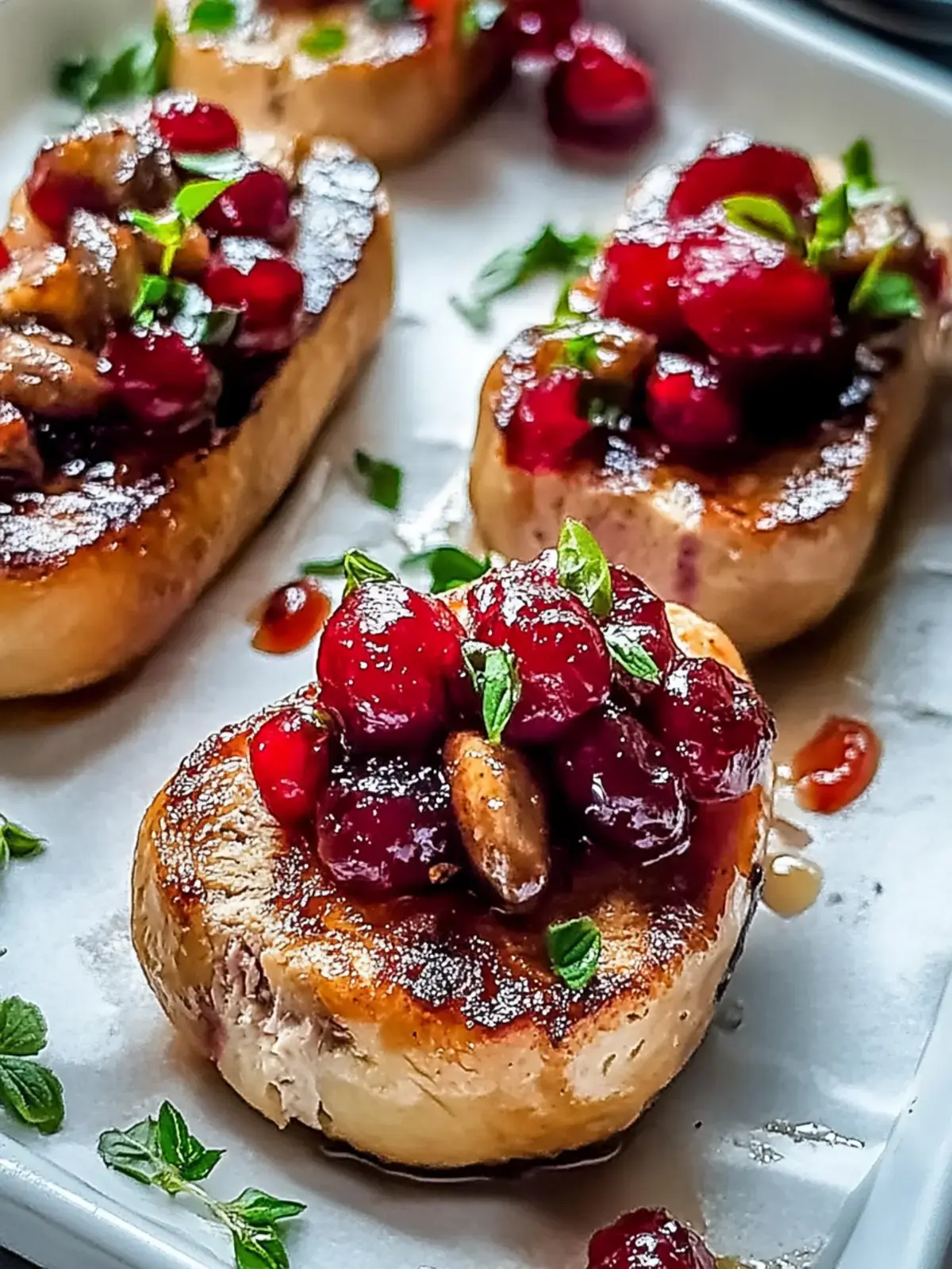 Unwiderstehliche Blechpfanne geräucherter Wurst Preiselbeeren Häppchen 2 Blechpfanne geräucherter Wurst Preiselbeeren