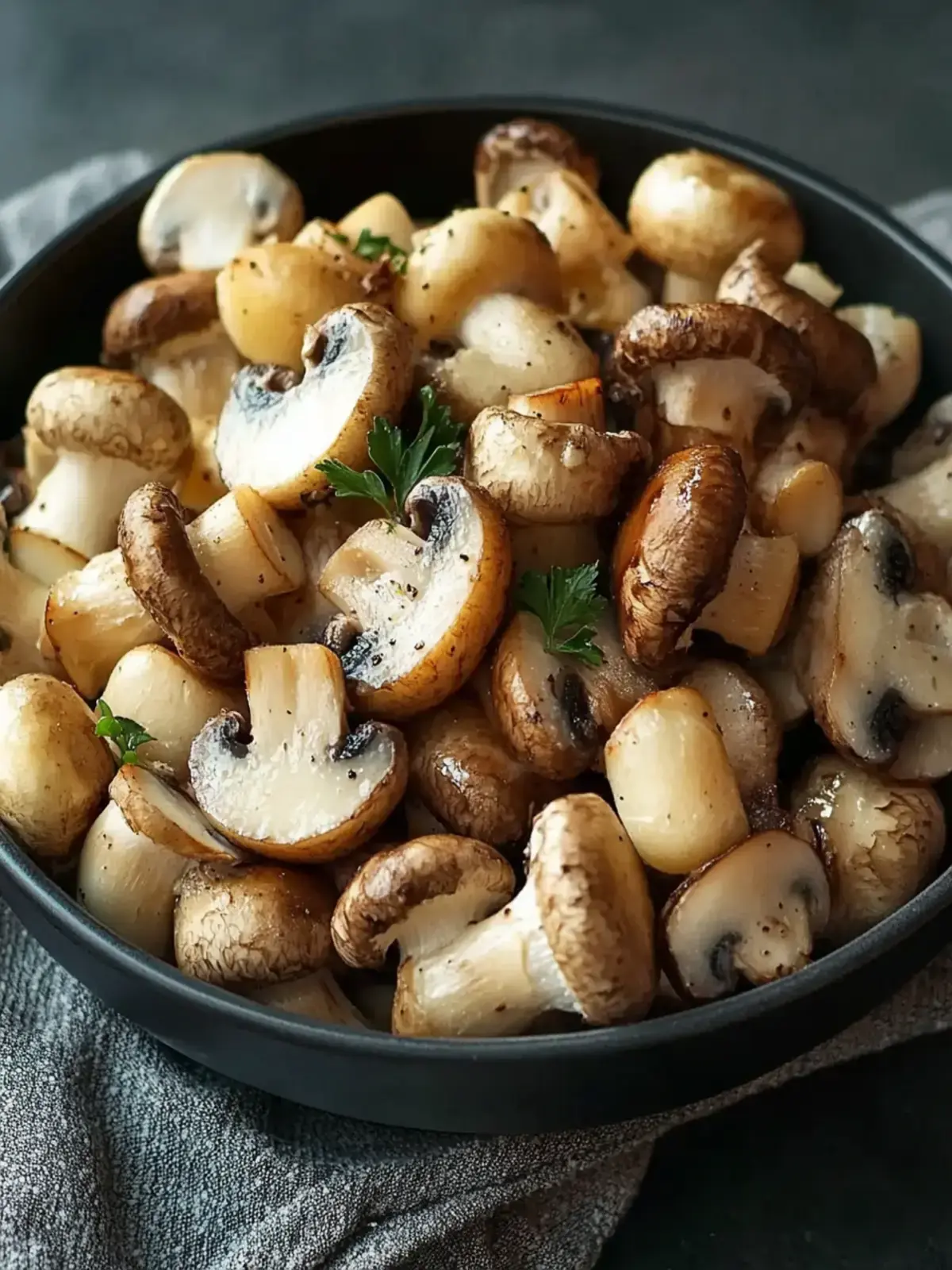 Blumenkohl-Champignons-Pfanne