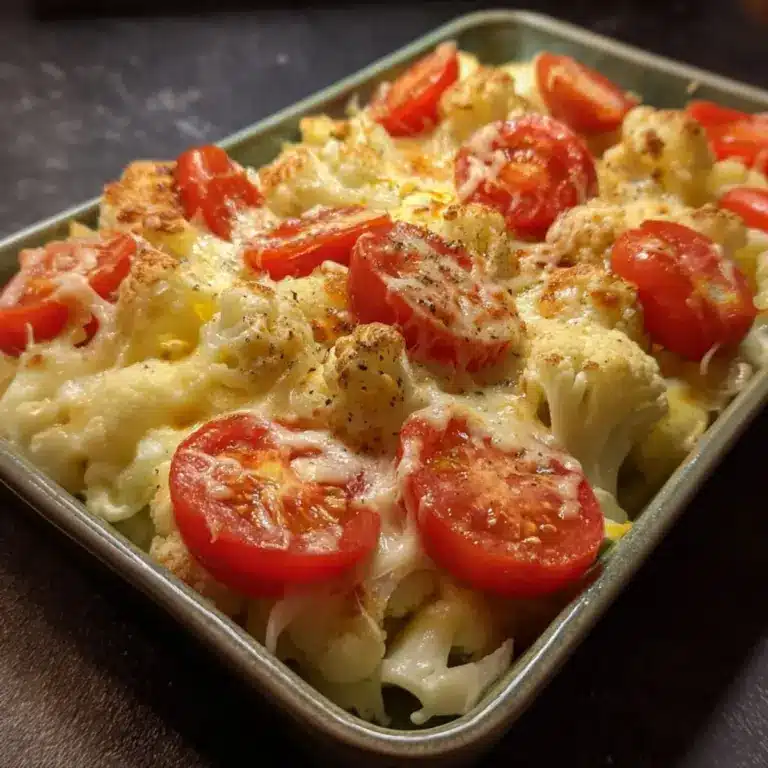 Blumenkohl mit Ei und Tomaten