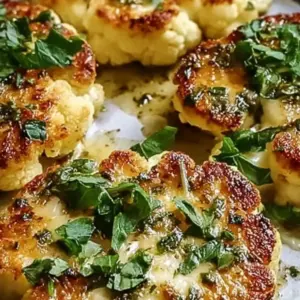 Proteinreiches Blumenkohlsteak mit Bohnendip