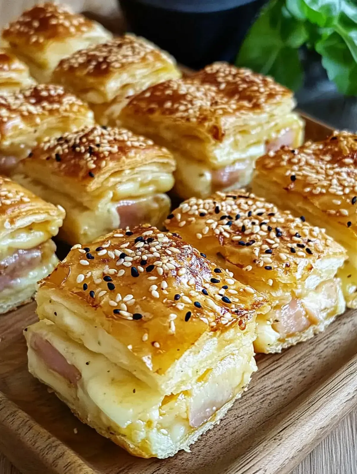 Blätterteig-Puten-Käse-Snacks