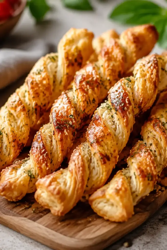 Blätterteigstangen Rezept