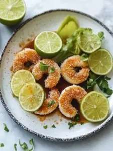 Brauner Zucker Limette Gebackene Garnelen