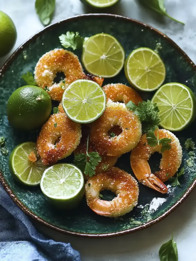 Brauner Zucker Limette gebackene Garnelen
