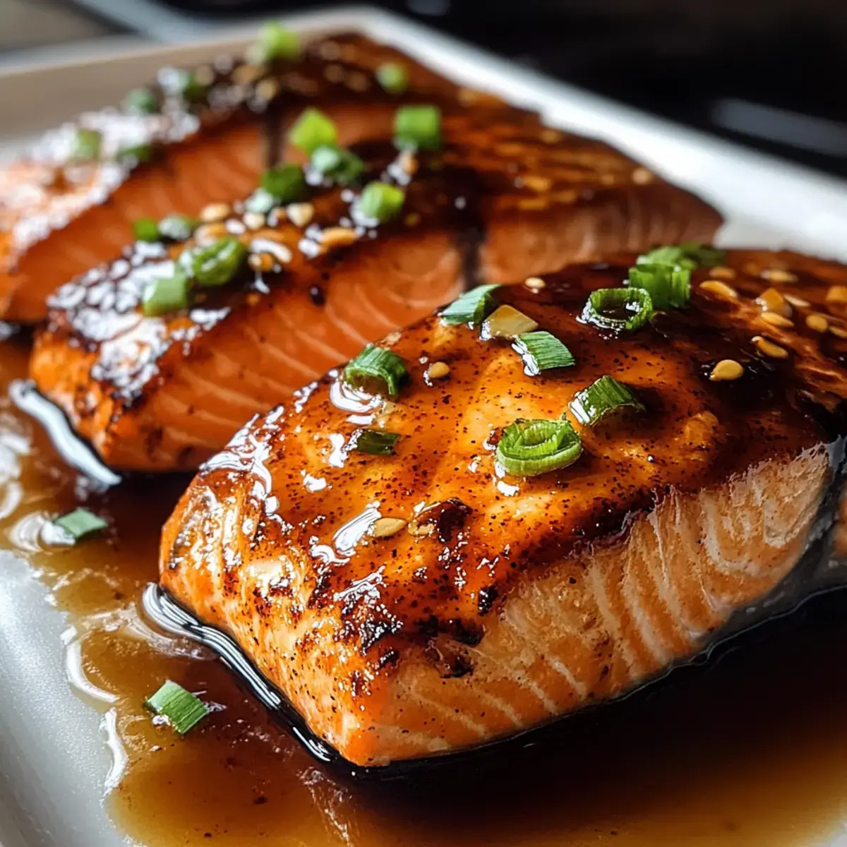 Brauner Zucker glasierter Lachs