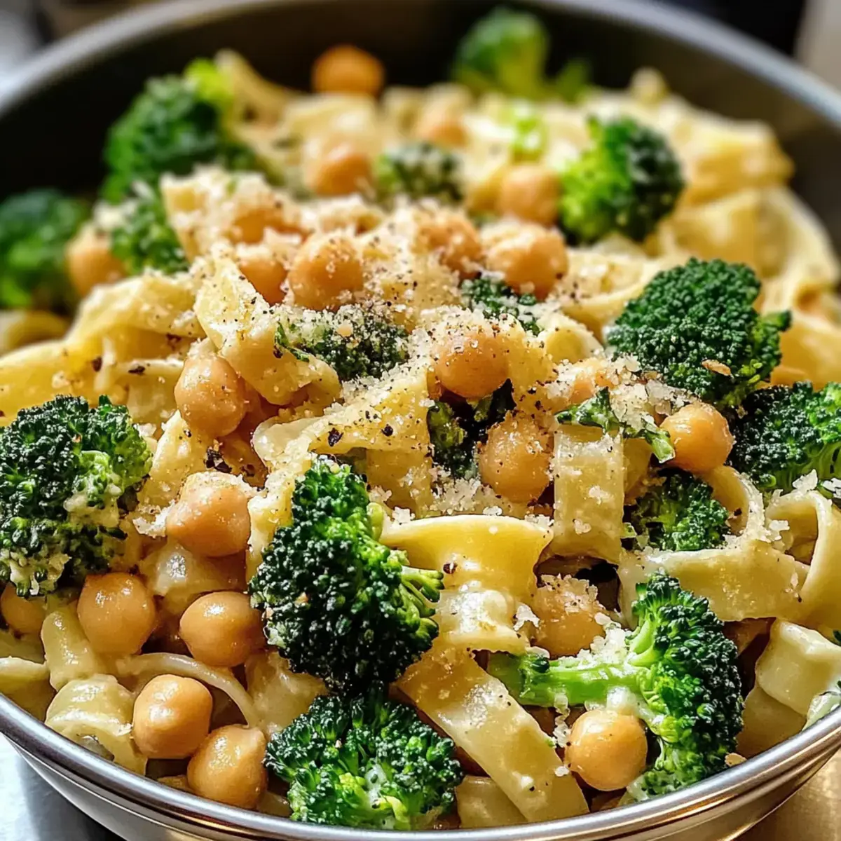 Brokkoli Kichererbsen Pasta