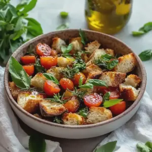 Brotsalat mit Tomaten