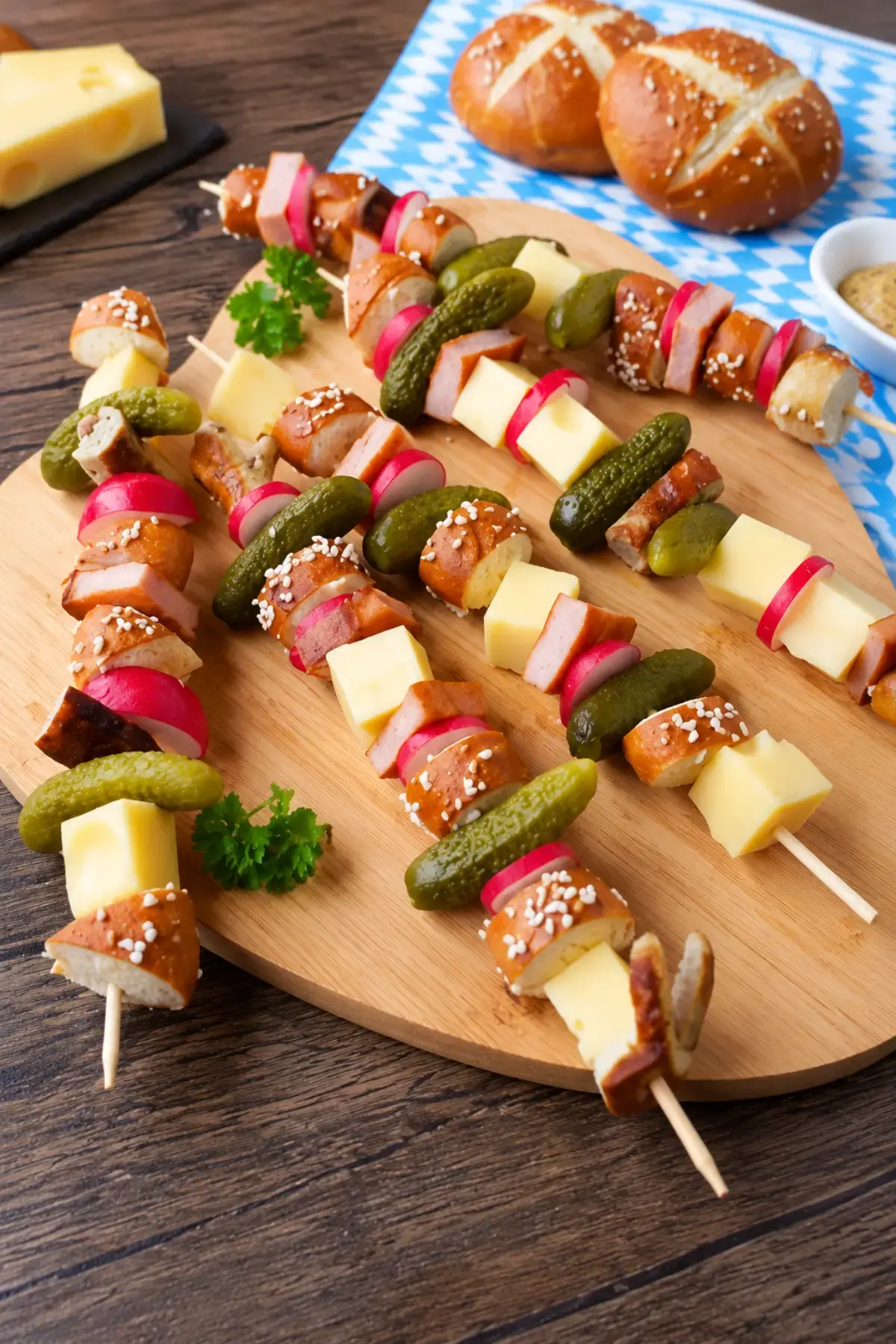 Brotzeit-Spieße