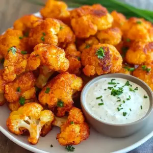 Knusprige Buffalo-Blumenkohl-Ranch Bites