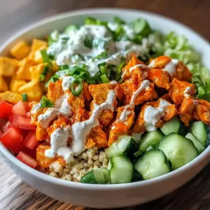 Buffalo-Hühnchen-Protein-Bowl