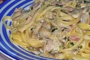 Cremige Pilz-Pfannen-Pasta