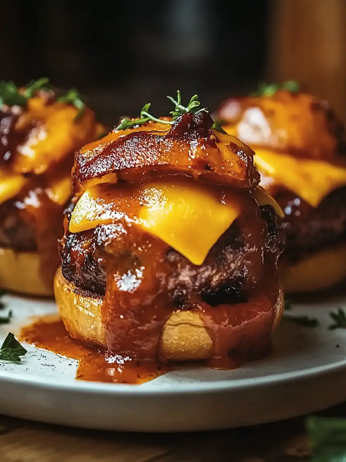 Cheddar gefüllte BBQ Bacon Bombs
