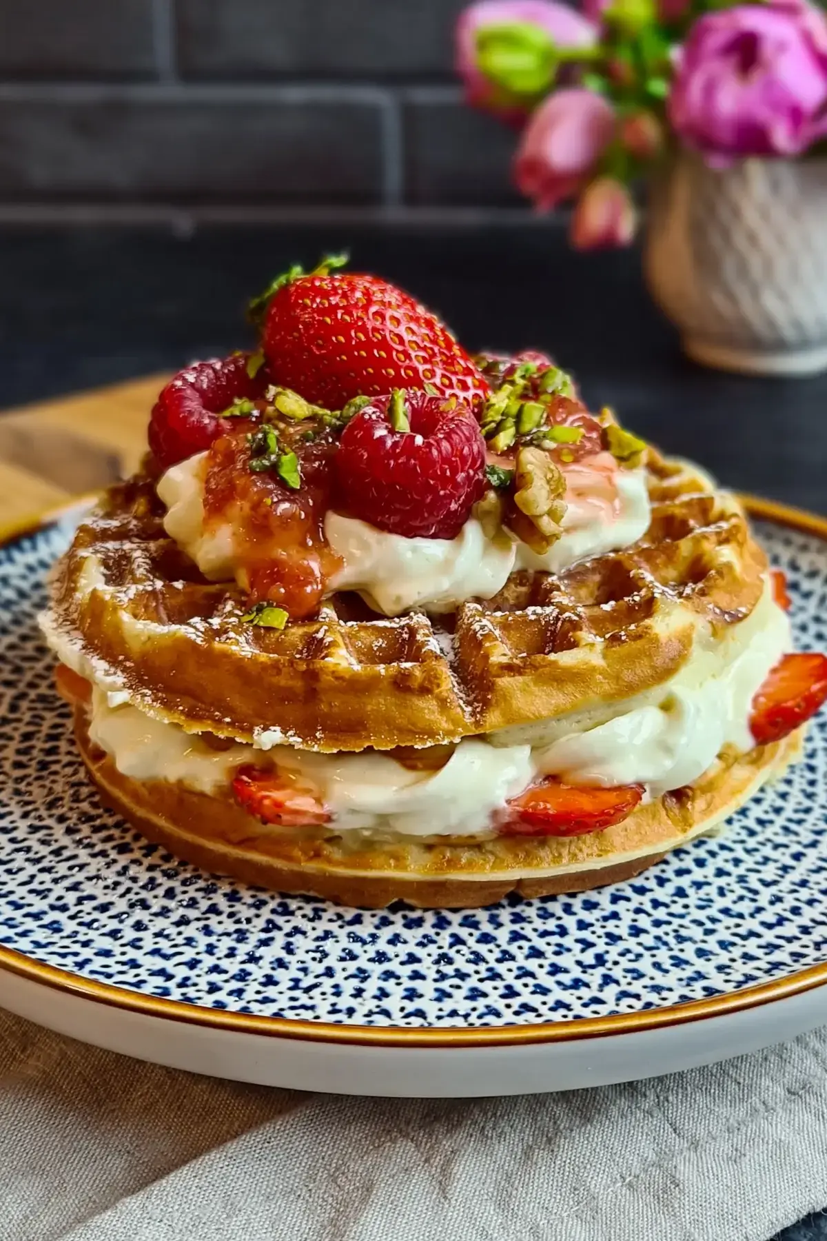 Cheesecake Waffeln