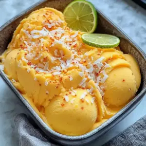 Chili Limetten Mango Sorbet