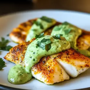 Chili-Limetten-gebackener Tilapia mit Avocado-Crema