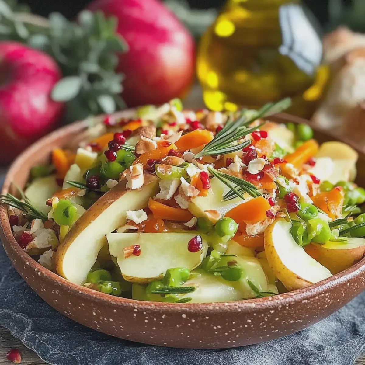 Chinakohl Salat mit Äpfeln und Walnüssen 2 Chinakohl Salat