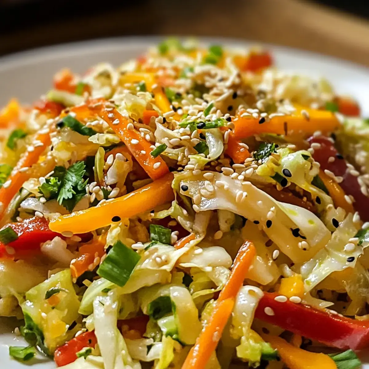 Erfrischender Chinakohl Salat mit cremigem Sesam-Dressing 2 Chinakohl Salat