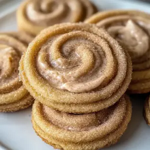 Churro Kekse mit cremigem Zimt-Frosting