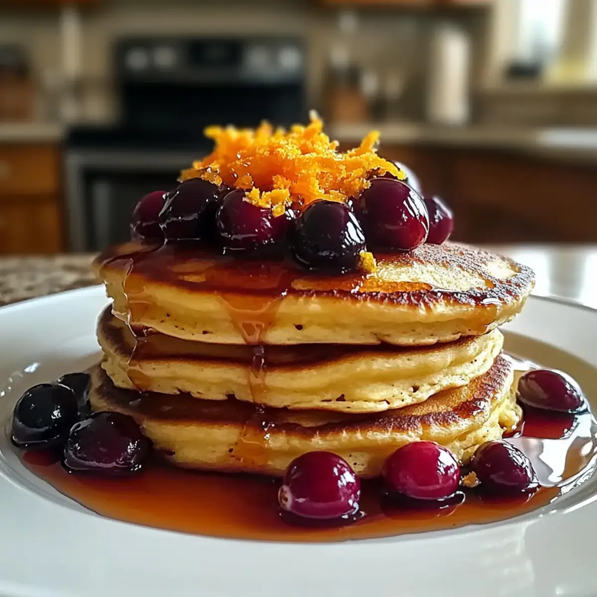 Cranberry Orange Ricotta Pfannkuchen: Ein einfaches, köstliches Frühstück 2 Cranberry Orange Ricotta Pfannkuchen