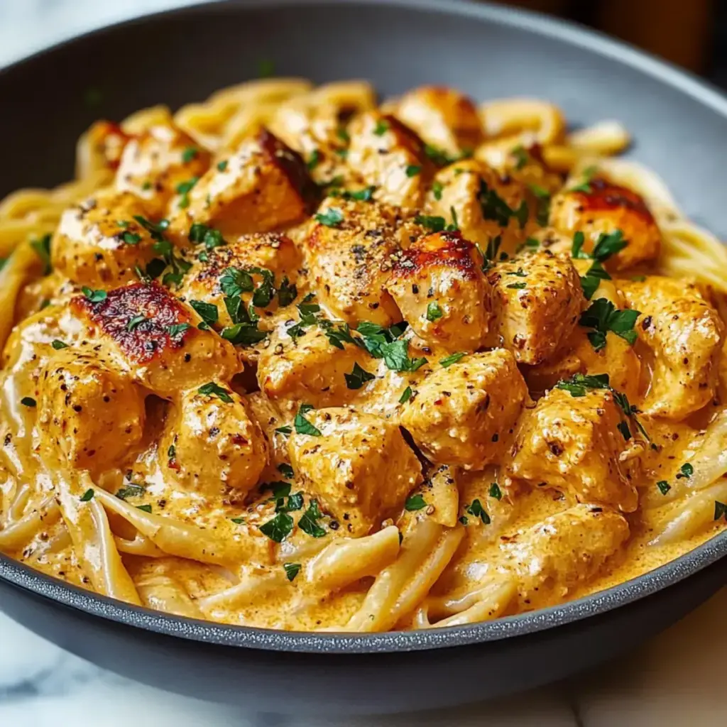 Cremige Cowboy Butter Hähnchen Pasta