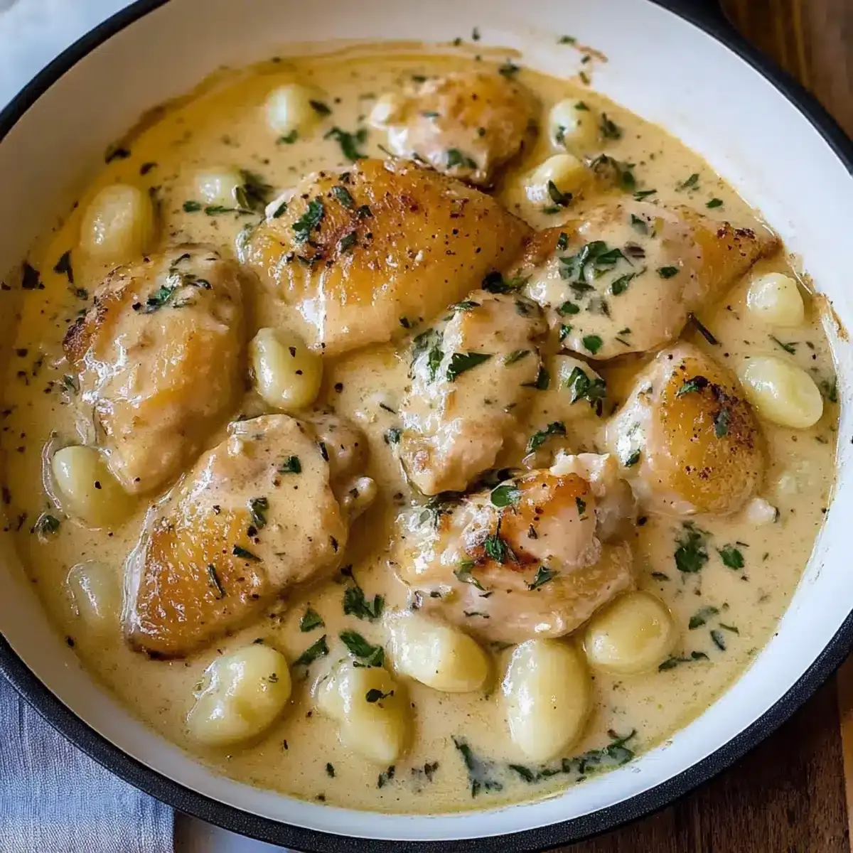 Cremige Knoblauch-Hähnchen-Gnocchi – Ein köstlicher Klassiker 2 Cremige Knoblauch-Hähnchen-Gnocchi