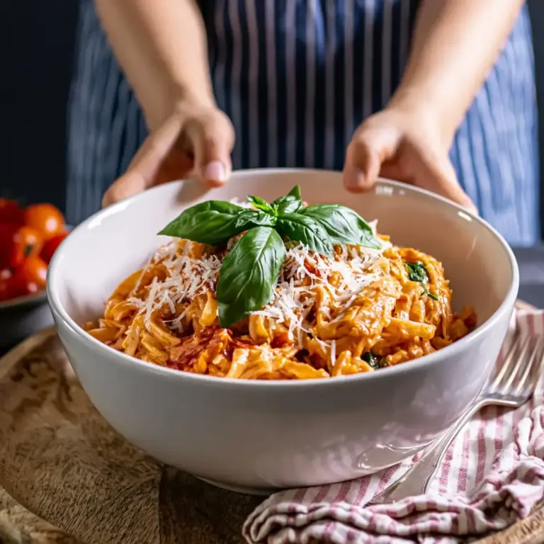 Cremige Tomatenpasta mit 5 Zutaten