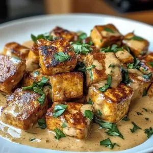 Cremiger Heirats-Tofu