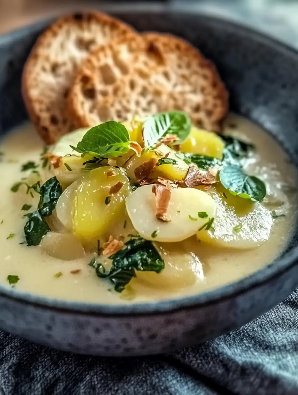Cremiger Rosenkohl Frischkäse Senfsauce
