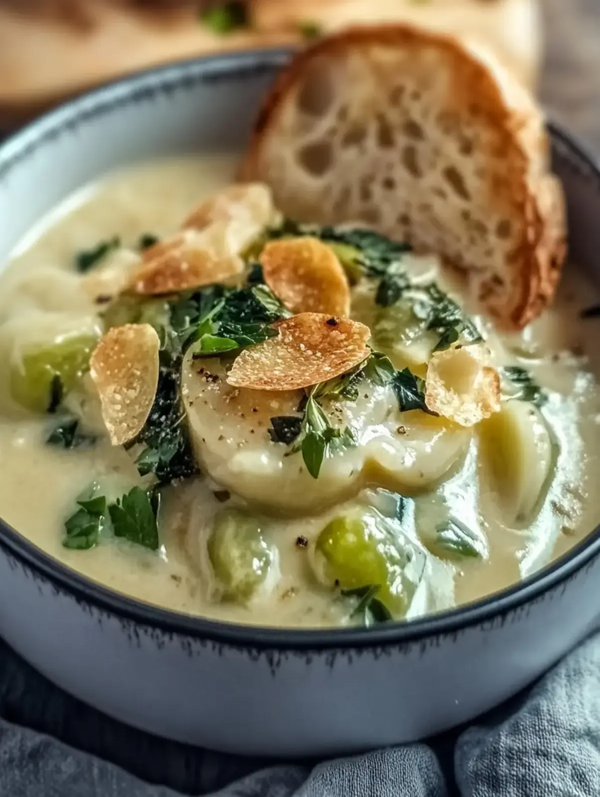 Cremiger Rosenkohl Frischkäse Senfsauce
