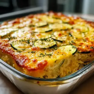 Cremiger Zucchini Auflauf
