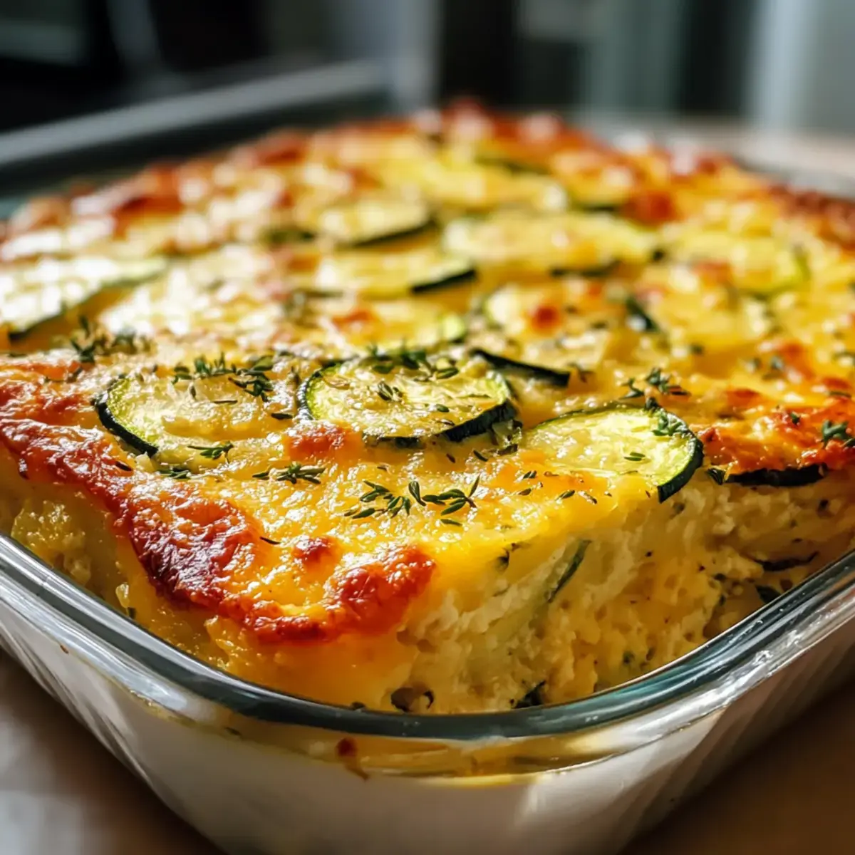 Cremiger Zucchini Auflauf
