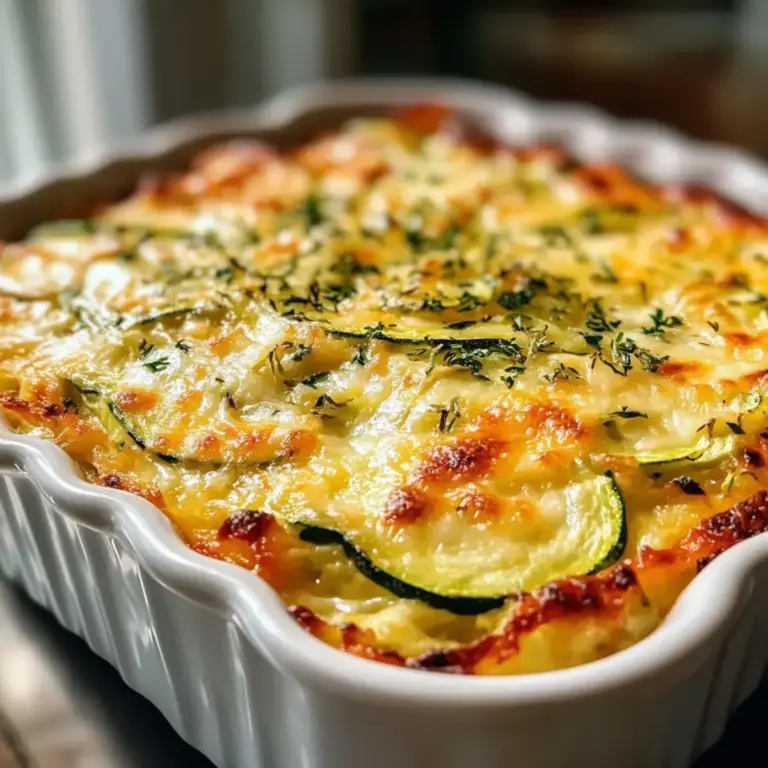 Cremiger Zucchini Auflauf
