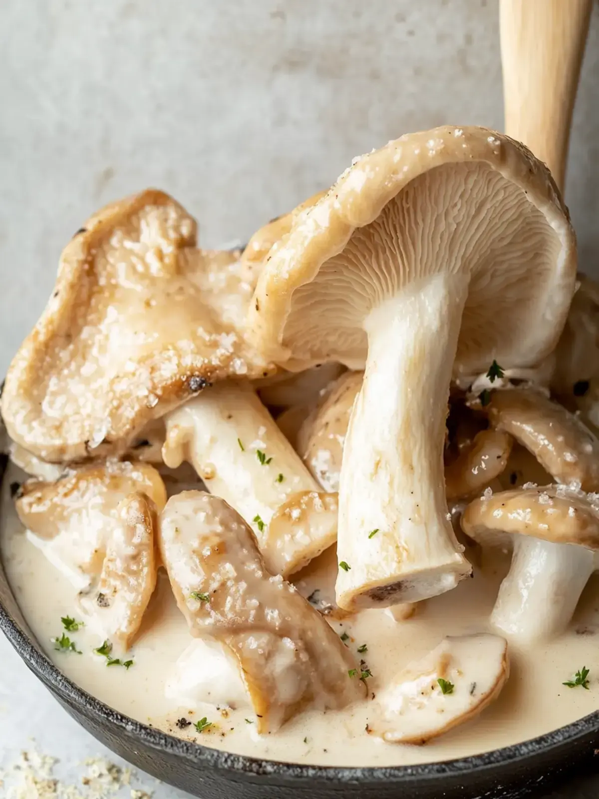 Cremiges Pilz-Hühnchen
