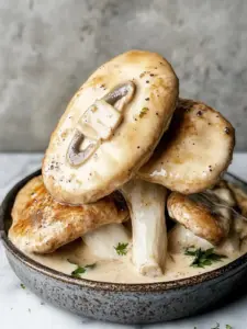 Cremiges Pilz-Hühnchen