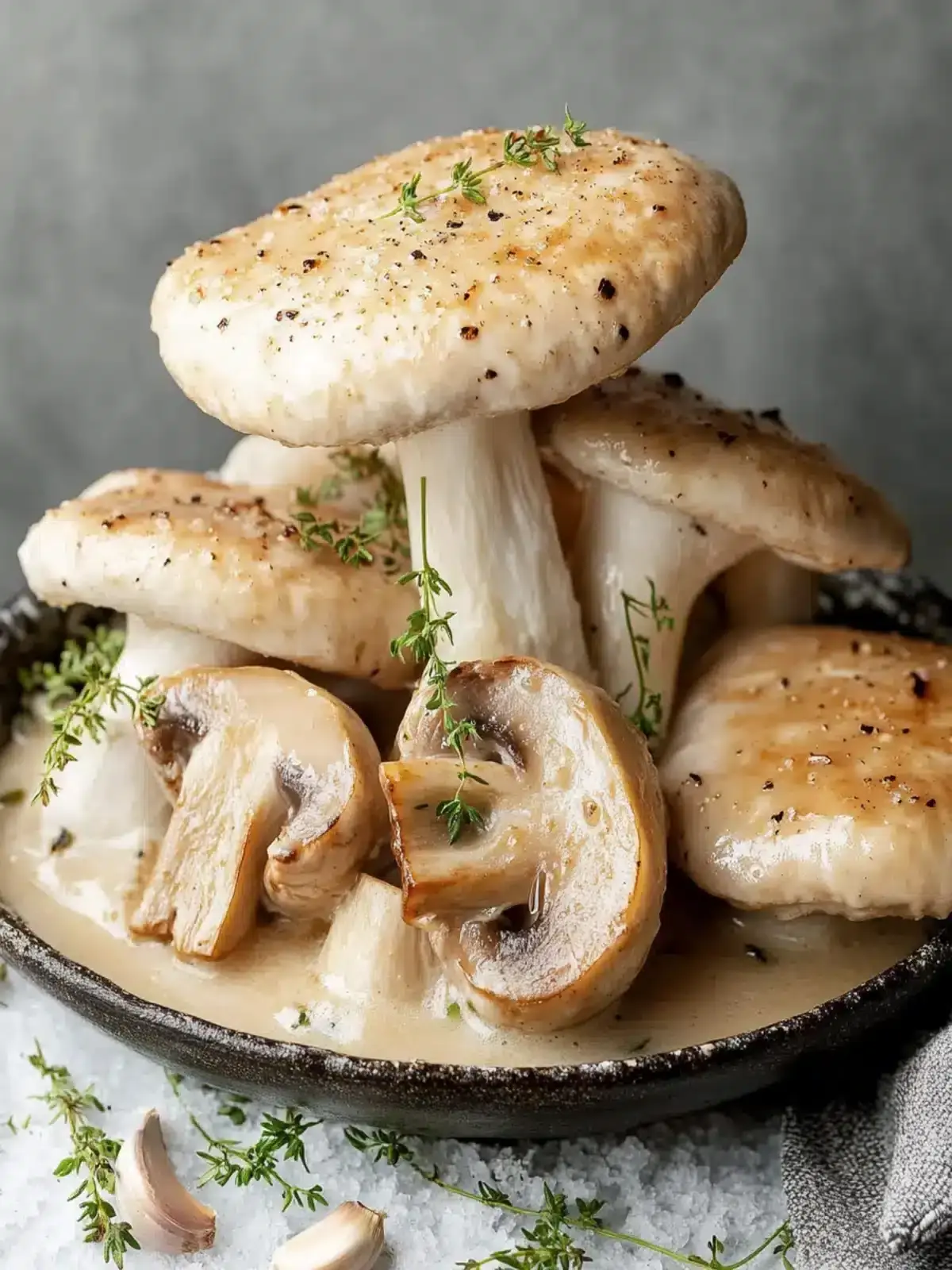 Cremiges Pilz-Hühnchen
