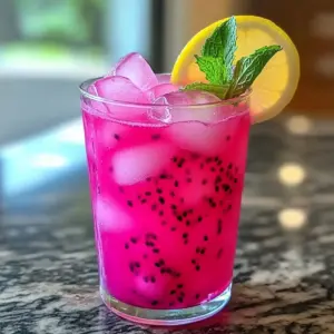 Erfrischende Drachenfrucht Limonade