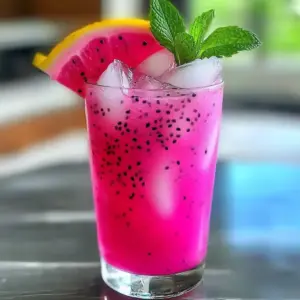 Erfrischende Drachenfrucht Limonade