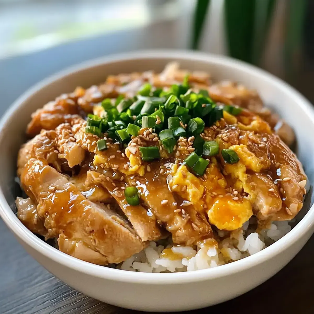 Einfaches Oyakodon