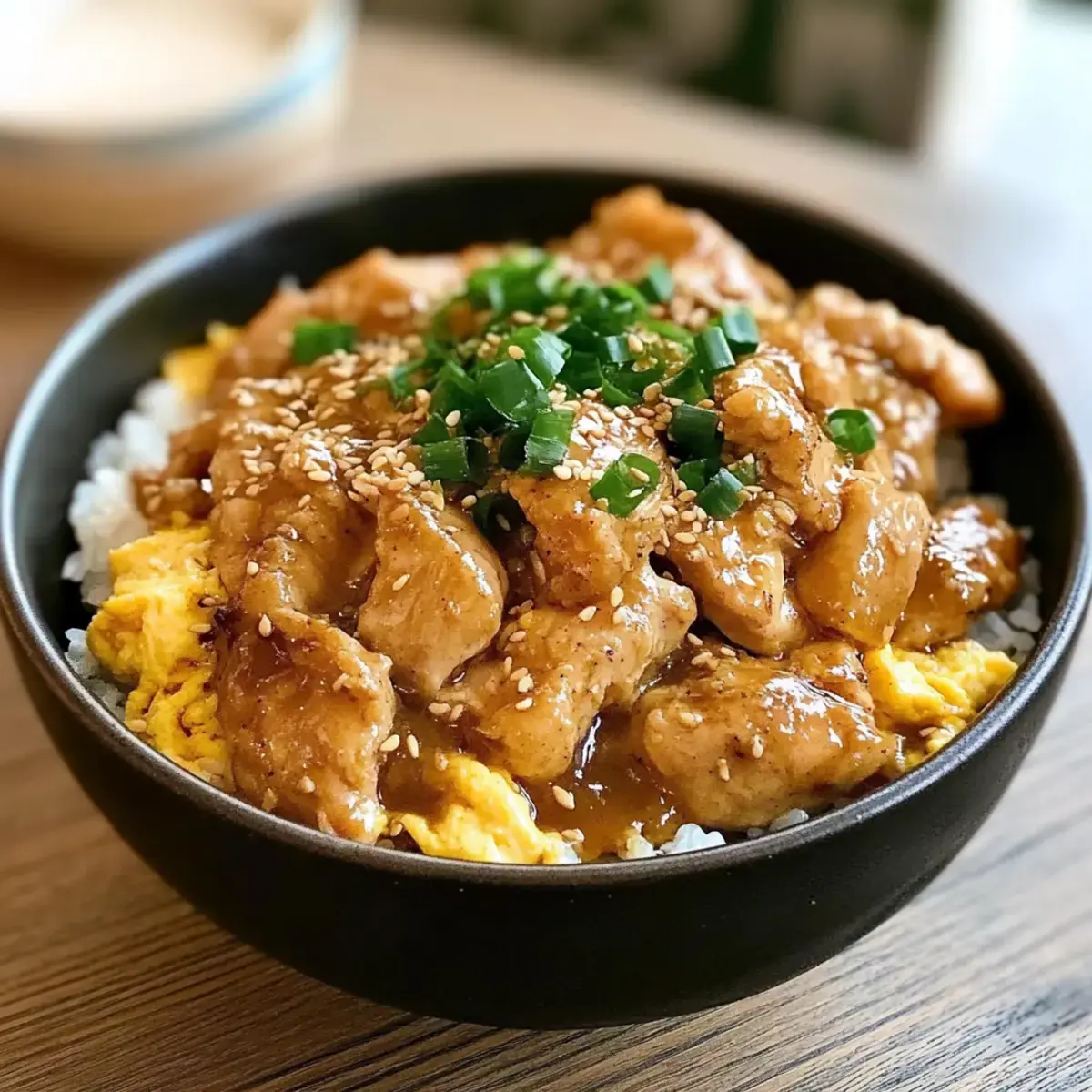 Einfaches Oyakodon