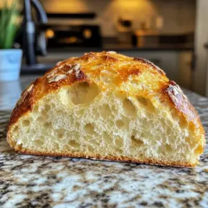 Einfaches italienisches Brot mit knuspriger Kruste