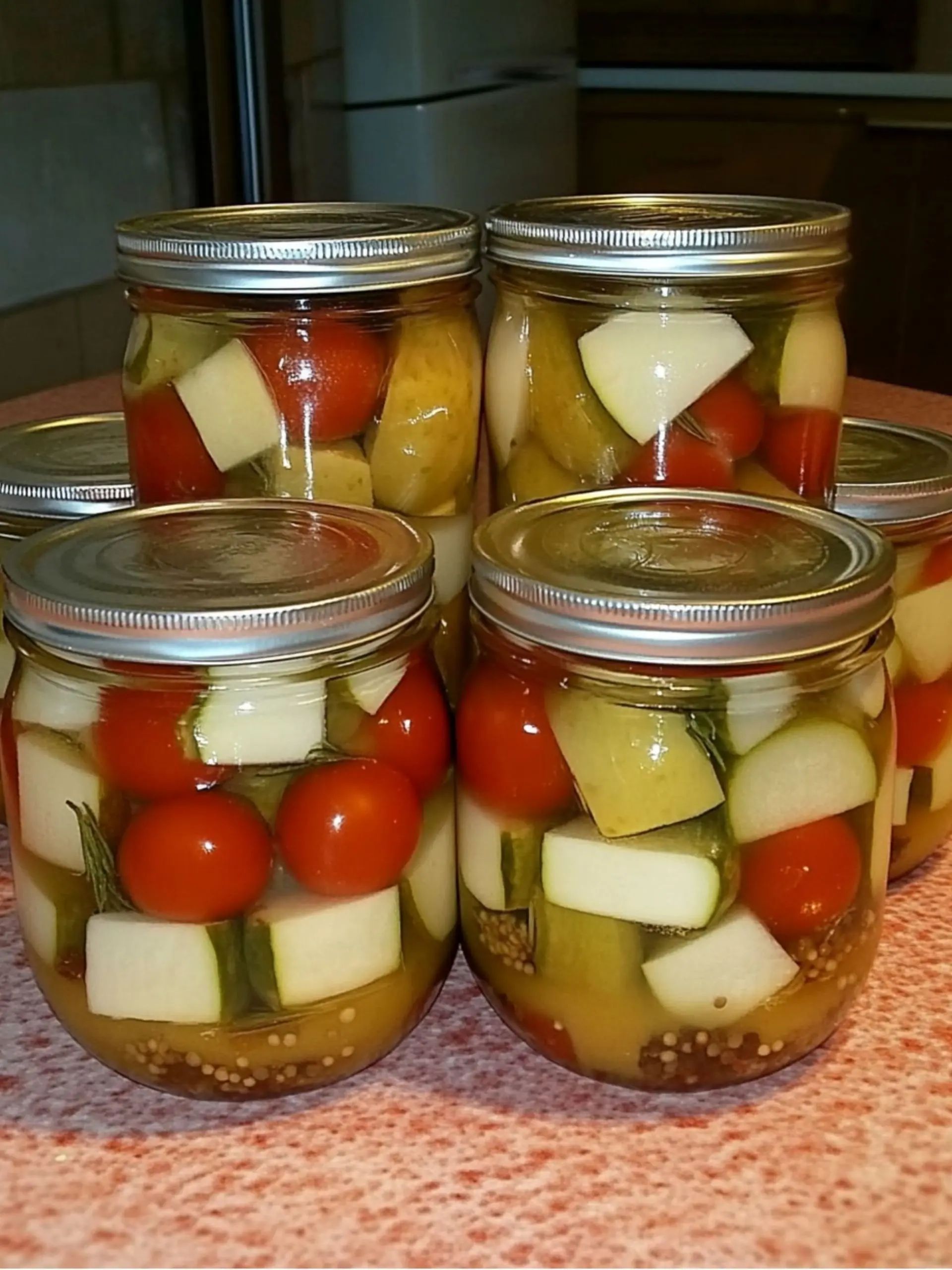 Eingelegte Tomaten Gurken