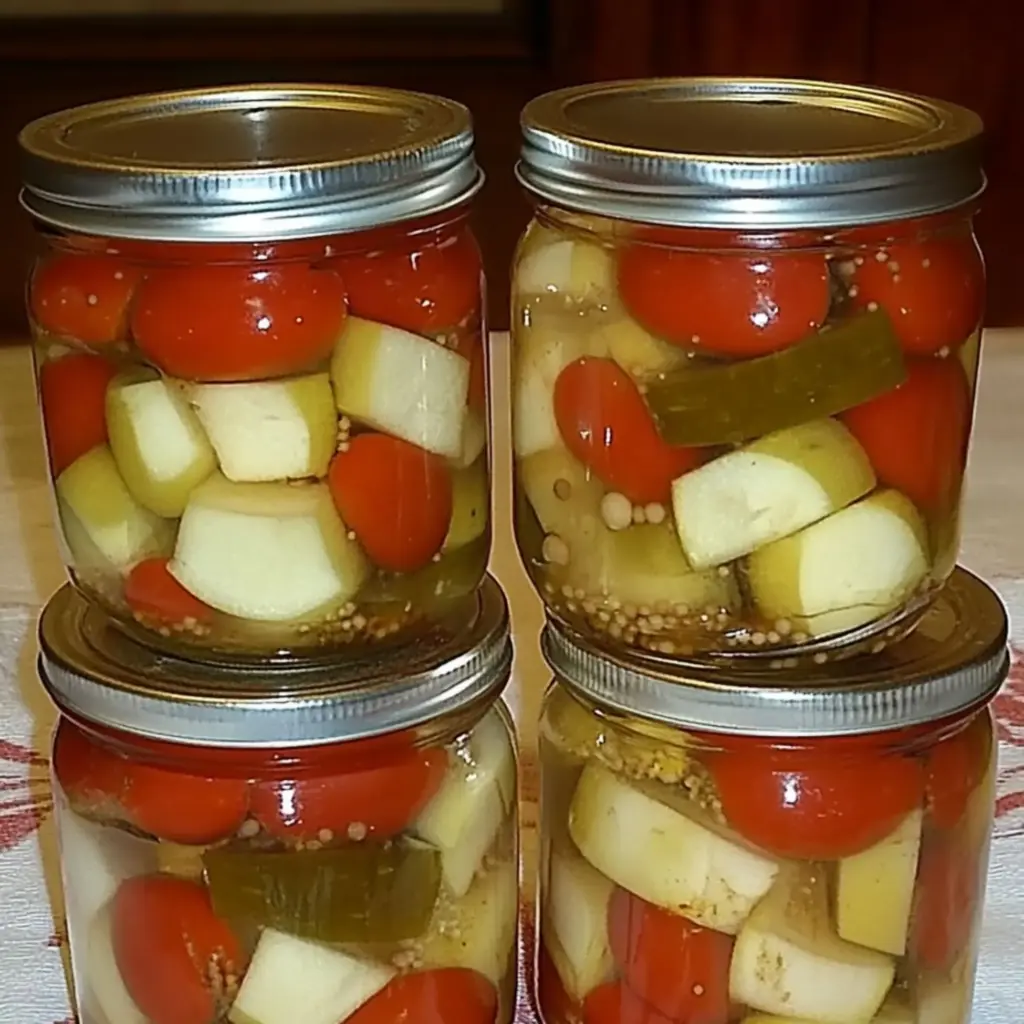 Eingelegte Tomaten Gurken
