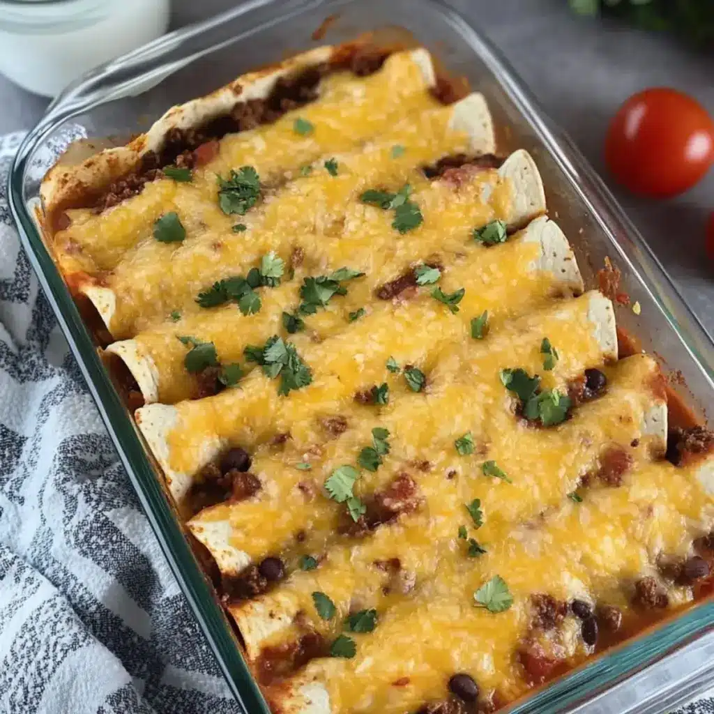 Enchiladas mit Hackfleischfüllung
