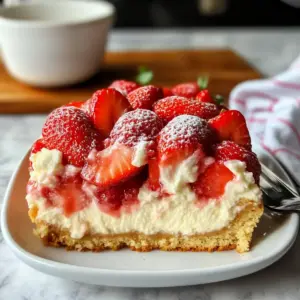 Schneller Erdbeer-Käsekuchen-Dump-Kuchen