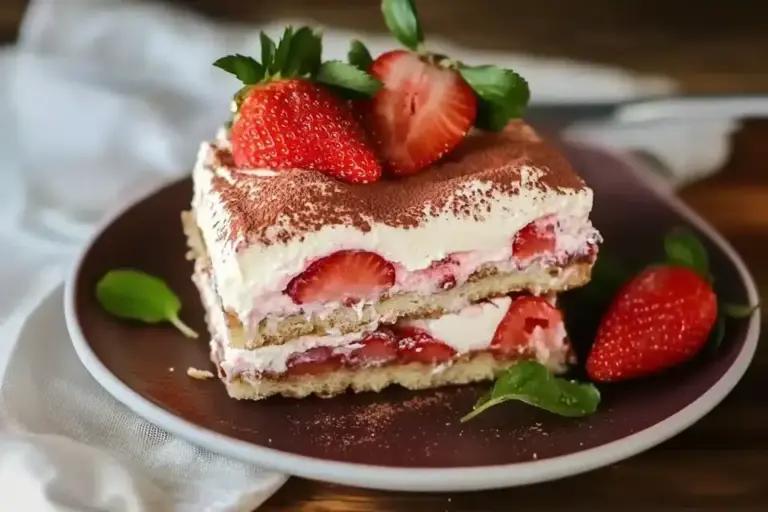 Erdbeer Tiramisu ohne Ei