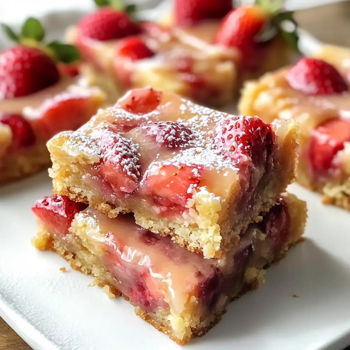 Einfach köstliche Erdbeer-Zitronen-Blondies: Buttriger Genuss 2 Erdbeer-Zitronen-Blondies