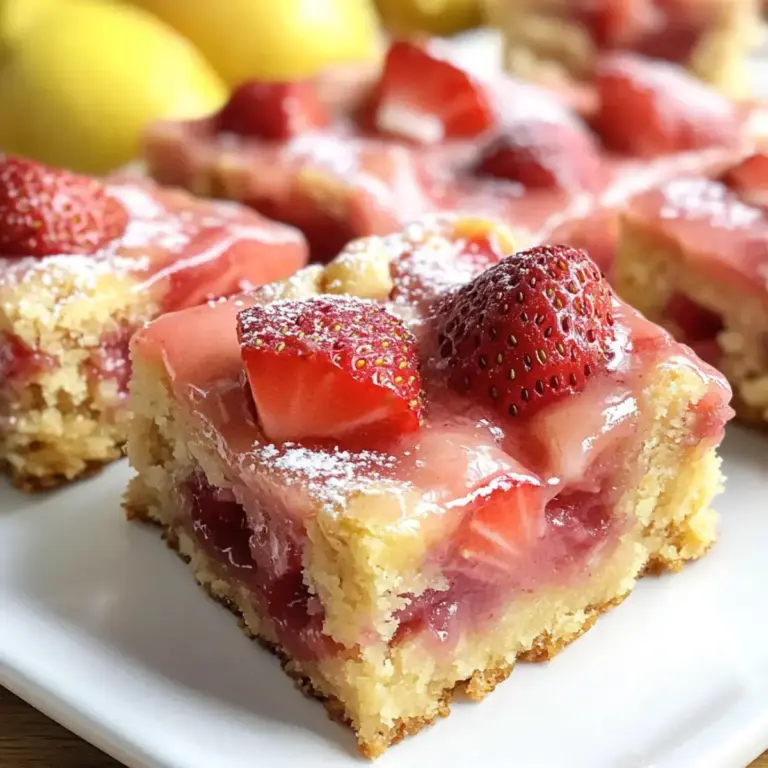 Erdbeer-Zitronen-Blondies