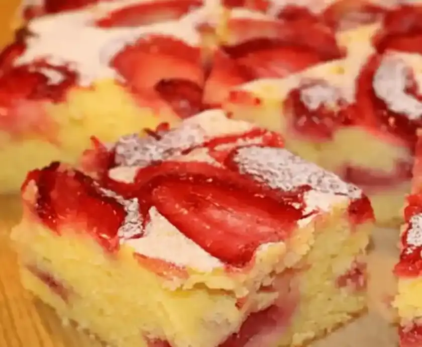 Erdbeerkuchen vom Blech
